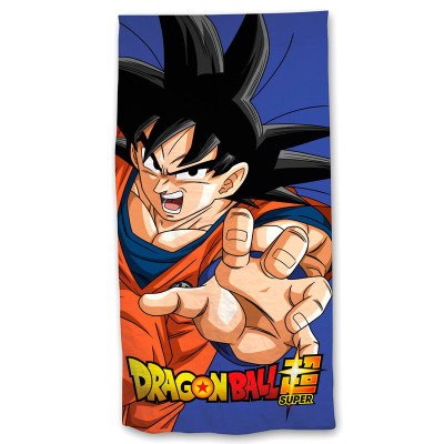 Toalha Praia Microfibra Dragon Ball Super Azul
