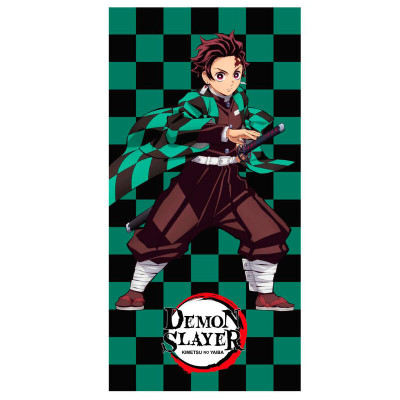 Toalha Praia Microfibra Kimetsu no Yaiba Demon Slayer