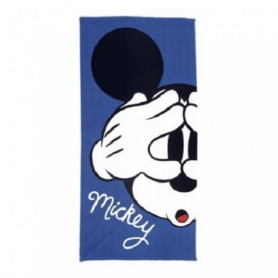 Toalha Praia Microfibra Mickey White Boy