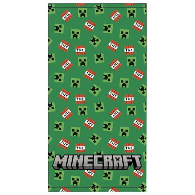 Toalha Praia Microfibra Minecraft TNT