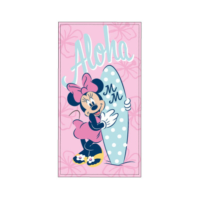 Toalha Praia Microfibra Minnie Aloha