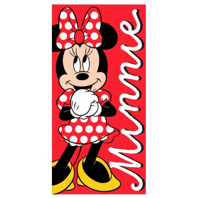 Toalha Praia Microfibra Minnie Red