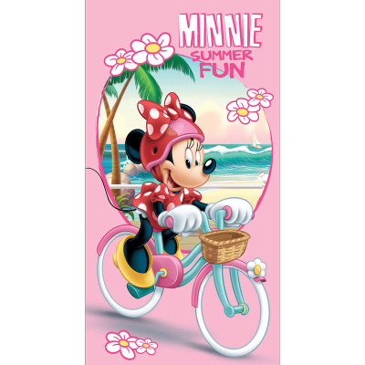 Toalha Praia Microfibra Minnie Summer Fun