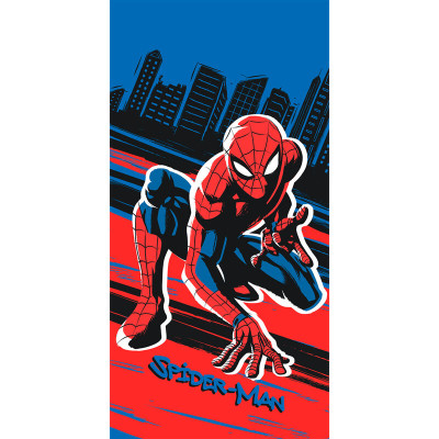 Toalha Praia Microfibra Spiderman Marvel Wall