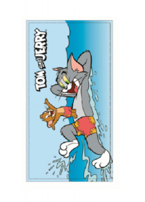 Toalha Praia Microfibra Tom and Jerry