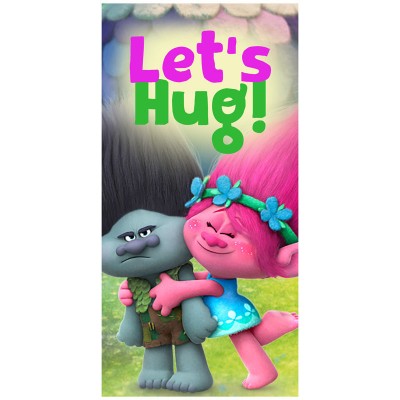 Toalha praia Trolls - Lets Hug