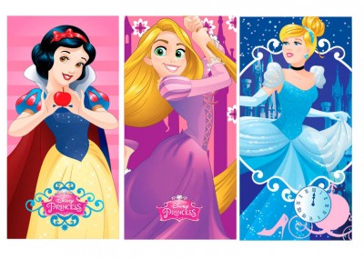 Toalha Princesas Disney Microfibra - sortido