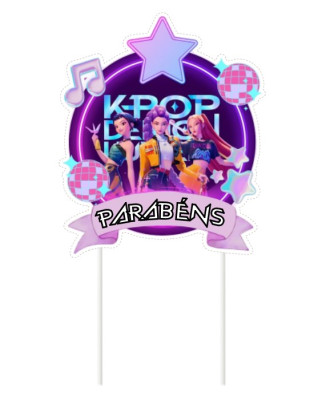 Topo Bolo Guerreiras K-Pop (Demon Hunters)