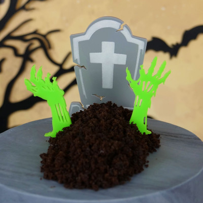 Topper Bolo Grito da Noite Halloween