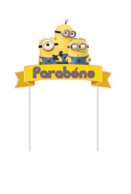 Topper Bolo Minions