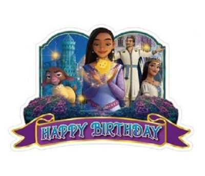 Topper Bolo Wish Disney Happy Birthday