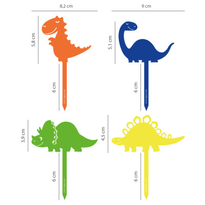 Toppers Cupcakes Dinossauros