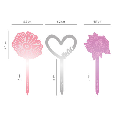 Toppers Cupcakes Mãe Rainha Toppers Cupcakes Mãe Rainha