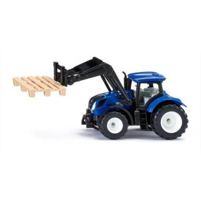 Trator New Holland com Garfo e Palete Siku