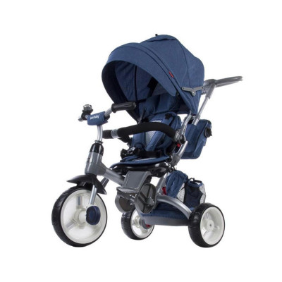 Triciclo Little Tiger 4 em 1 Azul Escuro