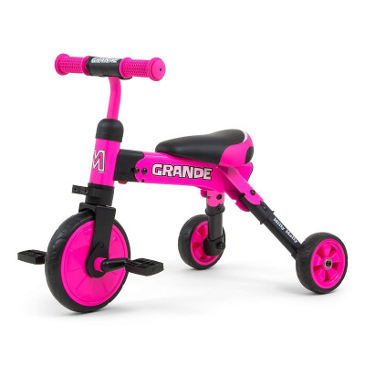 Triciclo Milly Mally Ride On - Bike 2 em1 Rosa