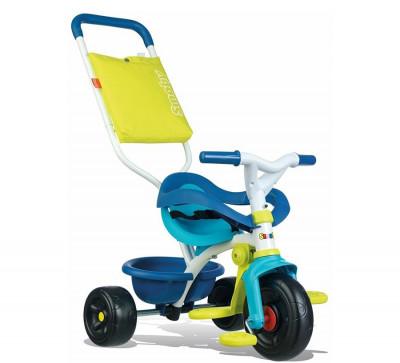 Triciclo Smoby Move Comfort Azul Roda Soft