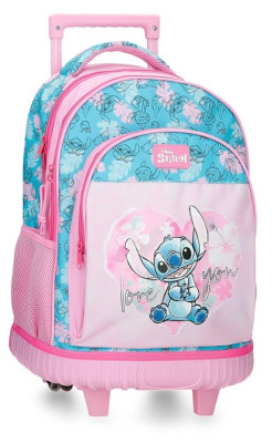 Trolley Escolar compacto Stitch Love
