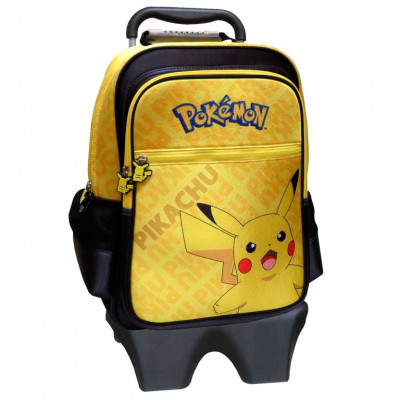 Trolley Mochila Escolar 42cm Pokémon Pikachu