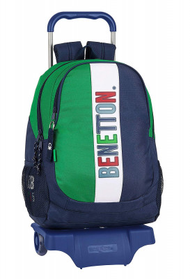 Trolley Mochila Escolar 46cm Benetton 1965