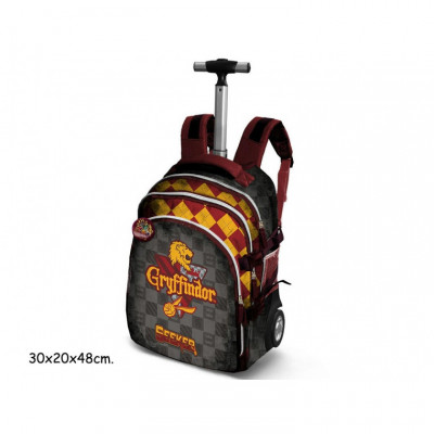 Trolley mochila escolar 48cm Harry Potter Quidditch Gryffindor