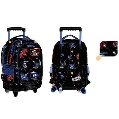 Trolley Mochila Escolar Compacto 45cm Must Space Fighter