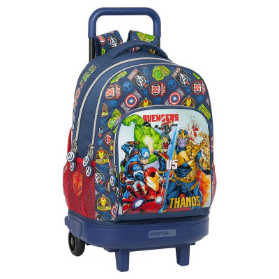 Trolley Mochila Escolar Compacto Ext 45cm Avengers Heroes vs Thanos