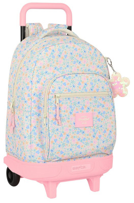 Trolley Mochila Escolar Compacto Ext 45cm Blackfit8 Flores Blossom