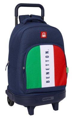 Trolley Mochila Escolar Compacto Ext Benetton Flag