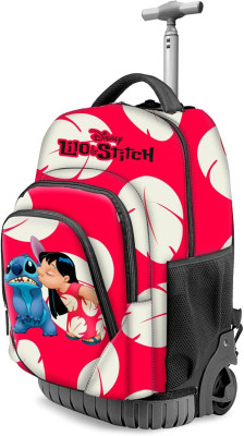 Trolley Mochila Escolar Lilo e Stitch Kiss 47cm