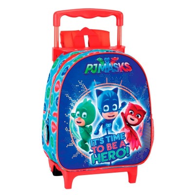 Trolley Mochila pré-escolar 28cm Pjmasks - It´s time to be a hero!