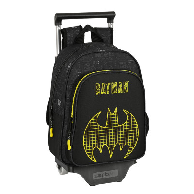 Trolley Mochila Pré Escolar 33cm Batman Comix