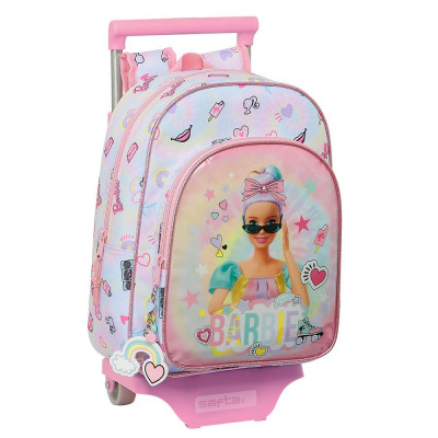 Trolley Mochila Pré Escolar 34cm Barbie Girl Power