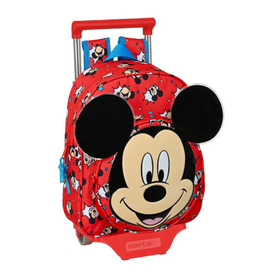 Trolley Mochila Pré Escolar 34cm Mickey Happy Smiles