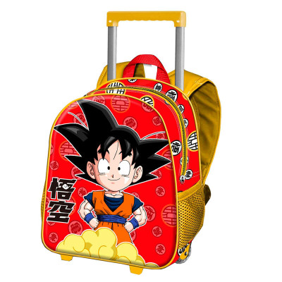 Trolley Mochila Pré Escolar 3D Dragon Ball Kintoun 34cm