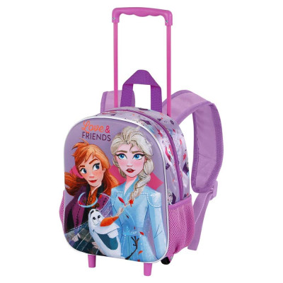 Trolley Mochila Pré Escolar 3D Frozen 2 Friends 34cm