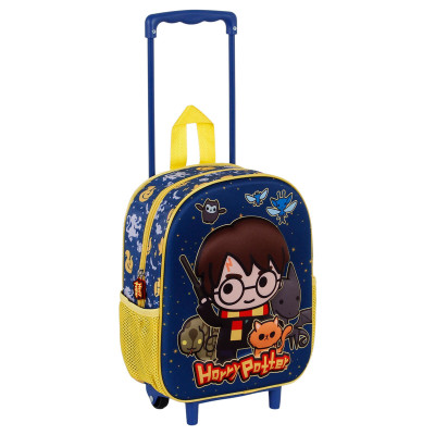 Trolley Mochila Pré Escolar 3D Harry Potter Beasty Friends 34cm