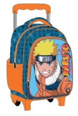 Trolley Mochila Pré Escolar Naruto 31cm