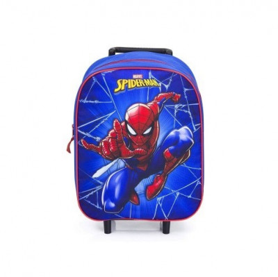 Trolley Mochila Pré Escolar Spiderman 36cm