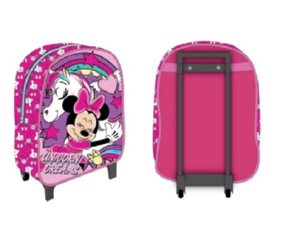 Trolley Pré Escolar 28cm Minnie Unicórnio