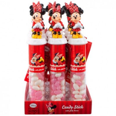 Tubo com doces da minnie