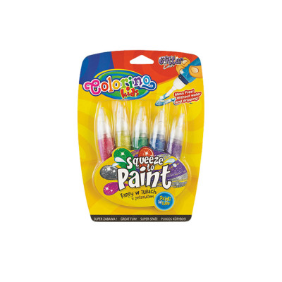 Tubos Tinta Pincel Colorino 5 Cores Brilhantes