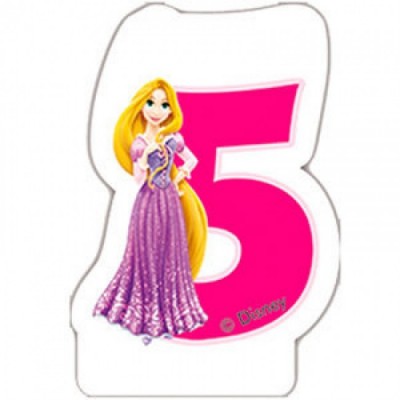 Vela aniversário Princesas Disney Nº 5