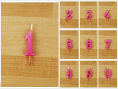 Vela Artesanal Rosa 6cm