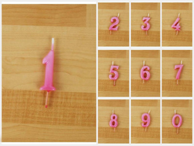 Vela Artesanal Rosa Pastel/Bebé 6cm