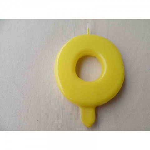 Vela nº 0 Amarelo 9,5cm