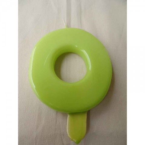 Vela nº 0 Verde Pistachio 9,5cm