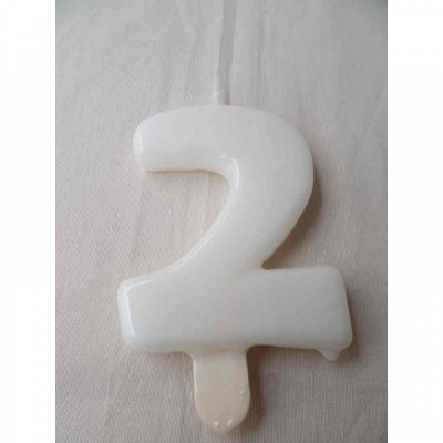 Vela nº 2 Branco 9,5cm