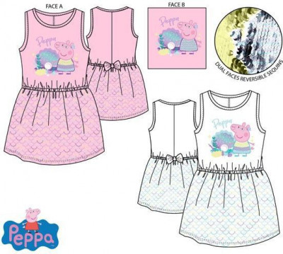 Vestido Verão Porquinha Peppa Sereia Sortido