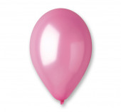 100 Balões Rosa Metalizados 10'' (26cm)
